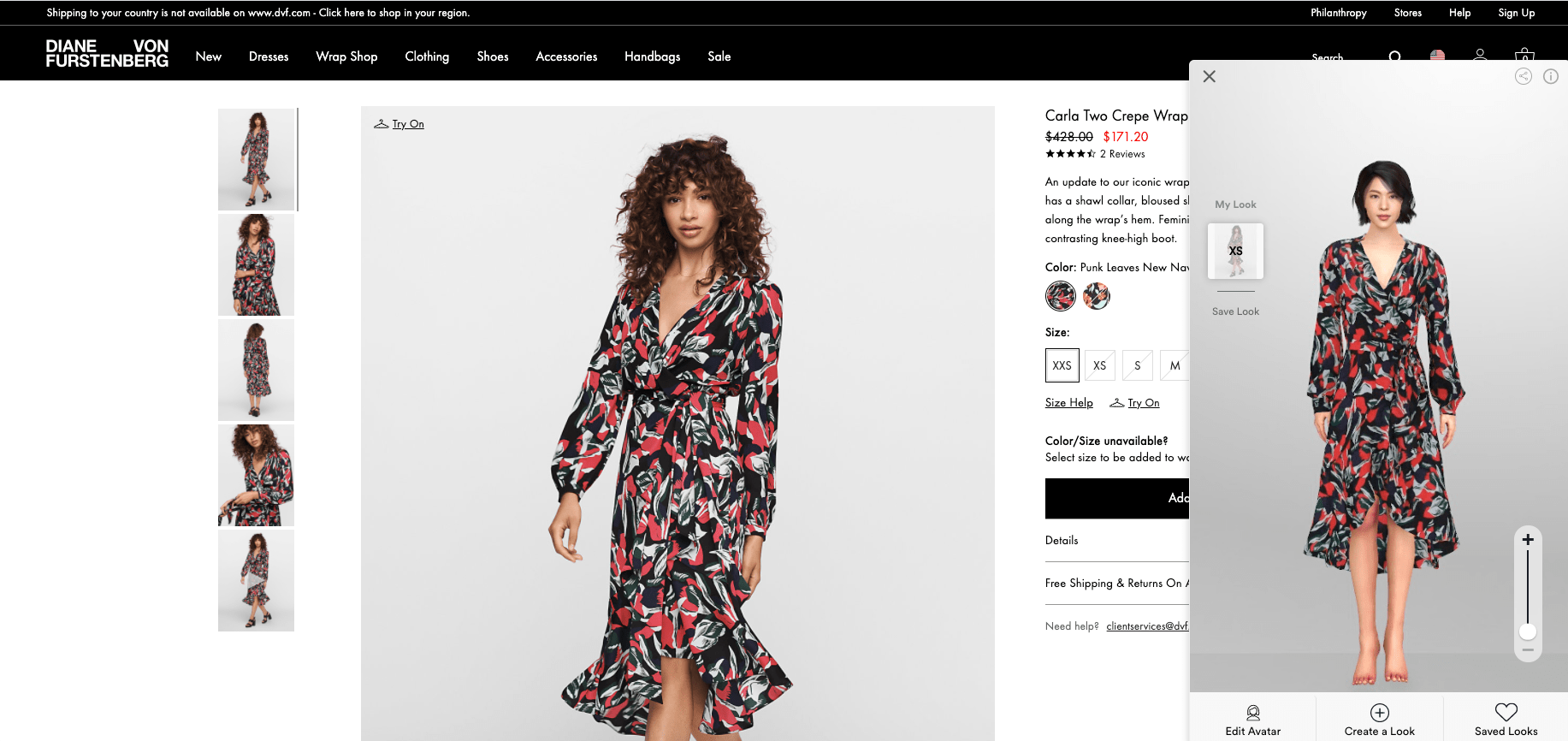 DVF online store