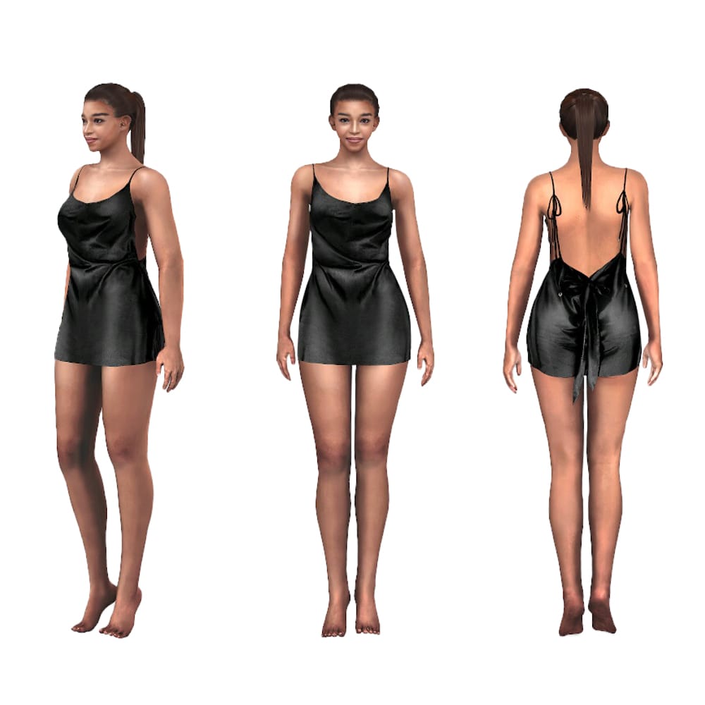 Swimwear virtual fitting room avatars